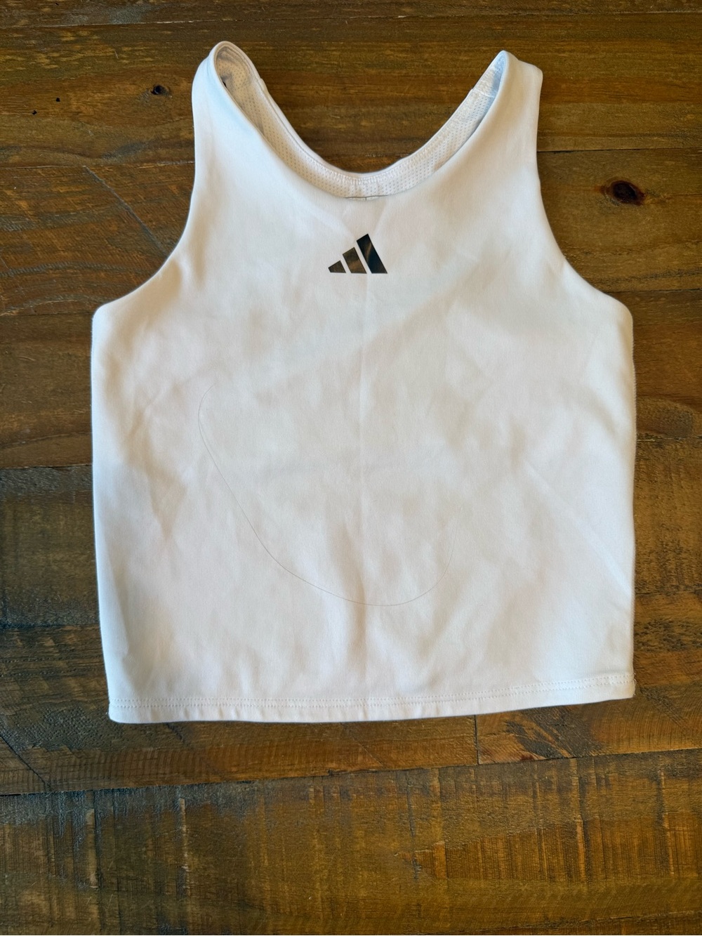 Adidas women’s' White Athletic Tank Top/sports bra